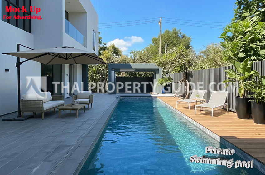 House with Private Pool in Sukhumvit : Panya Village On-Nut 