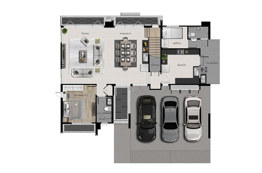 House with Shared Pool in Krung Thep Kritha 